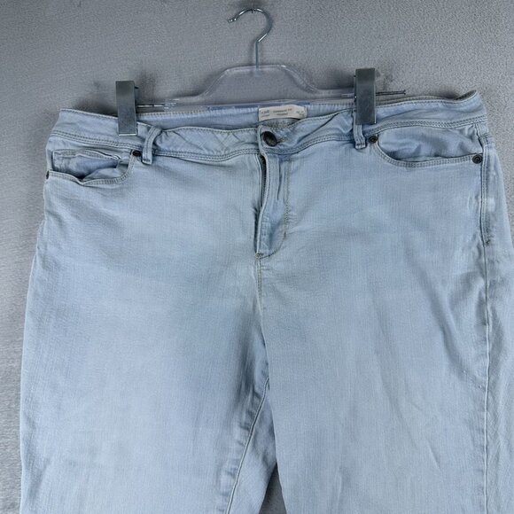 J. Jill Cropped Jeans Womens Size 18 Authentic Fit Denim Mid Rise Blue - Picture 3 of 12